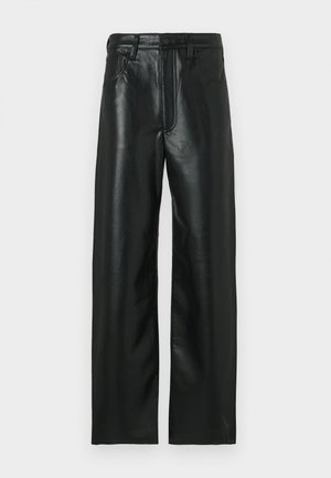Citizens of Humanity BAGGY - Calças de couro - black
