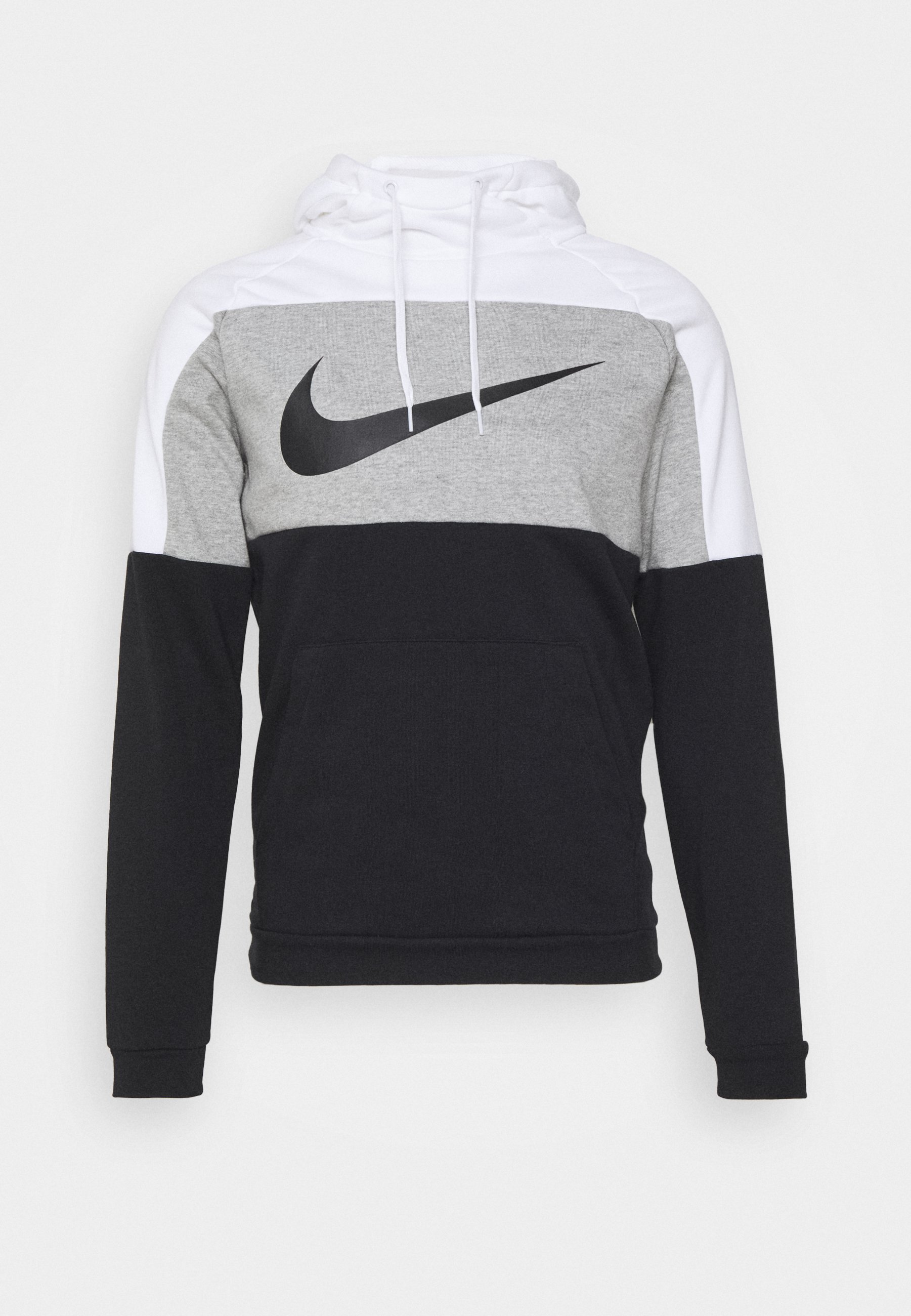 Nike Performance DRY - Hoodie - white/dark grey heather/black/white -  Zalando.de