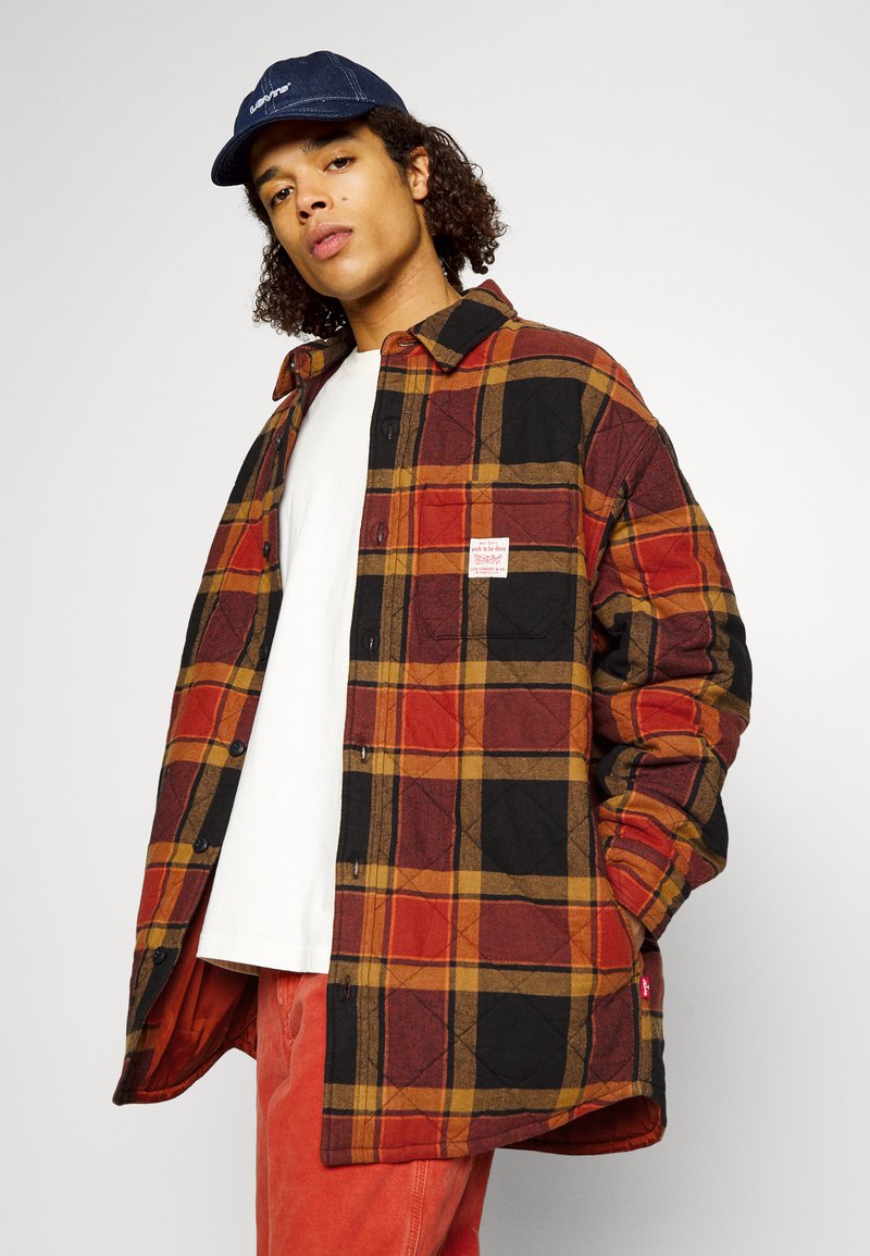 Levi's® Workwear PARKSIDE OVERSHIRT Light jacket zimmer plaid burnt