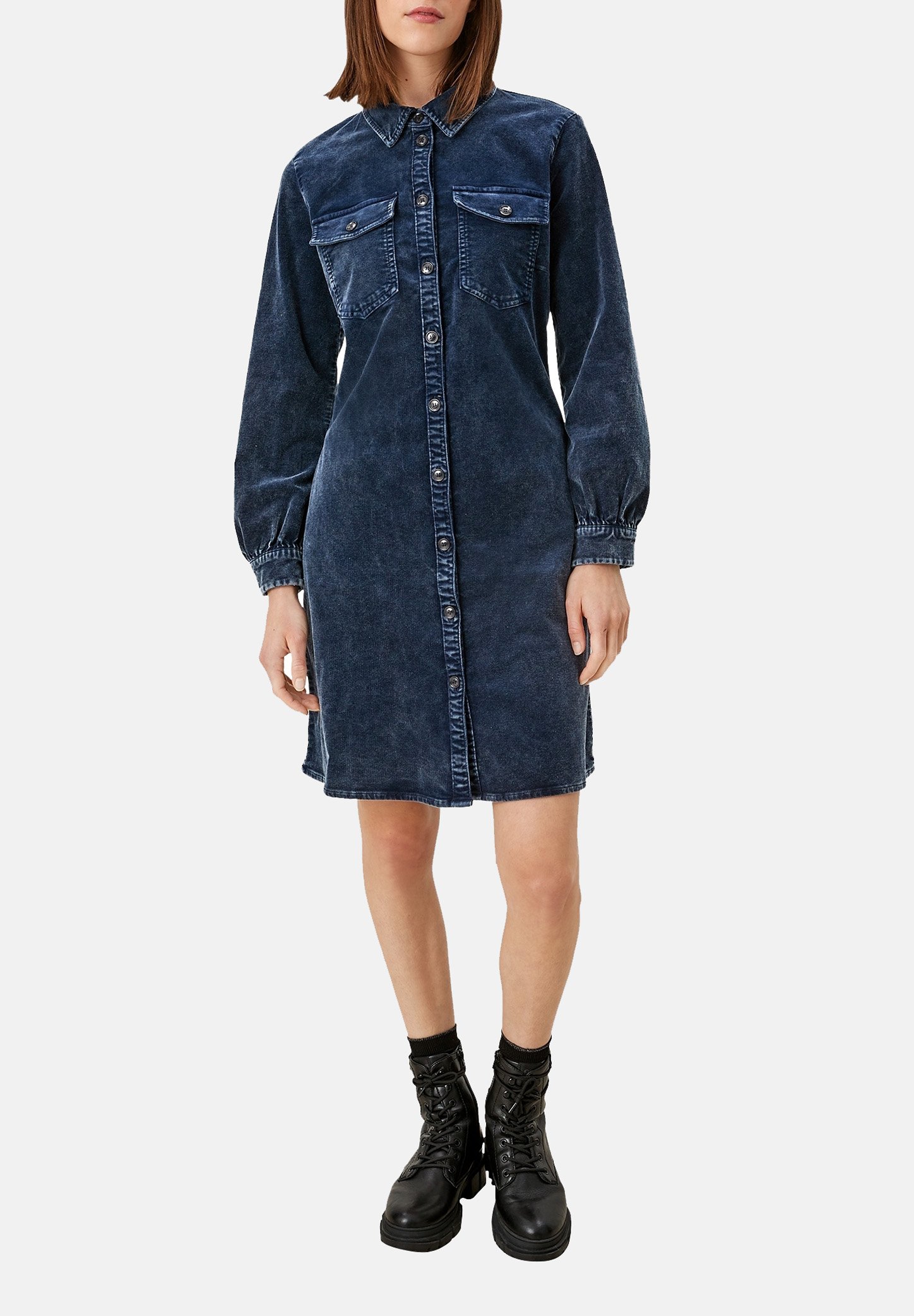 s.Oliver Denim dress - navy/dark blue 