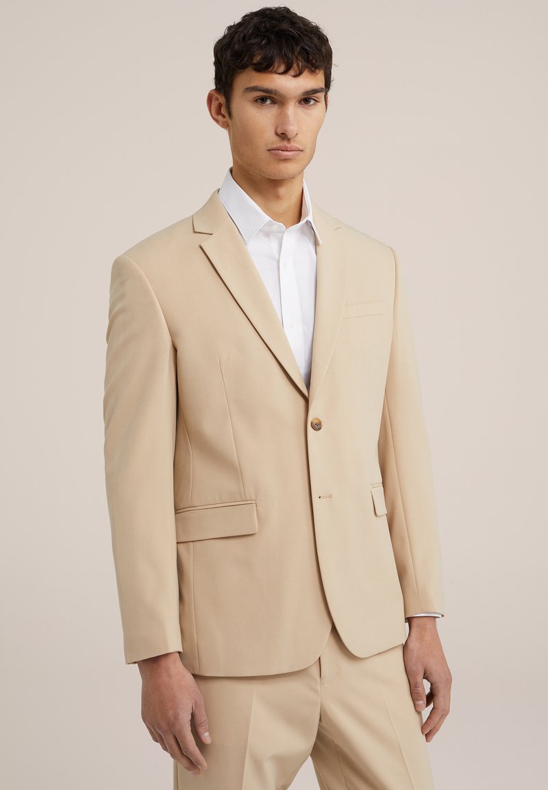 WE Fashion - THE FLEX SUIT - Bleizers - beige, Palielināt