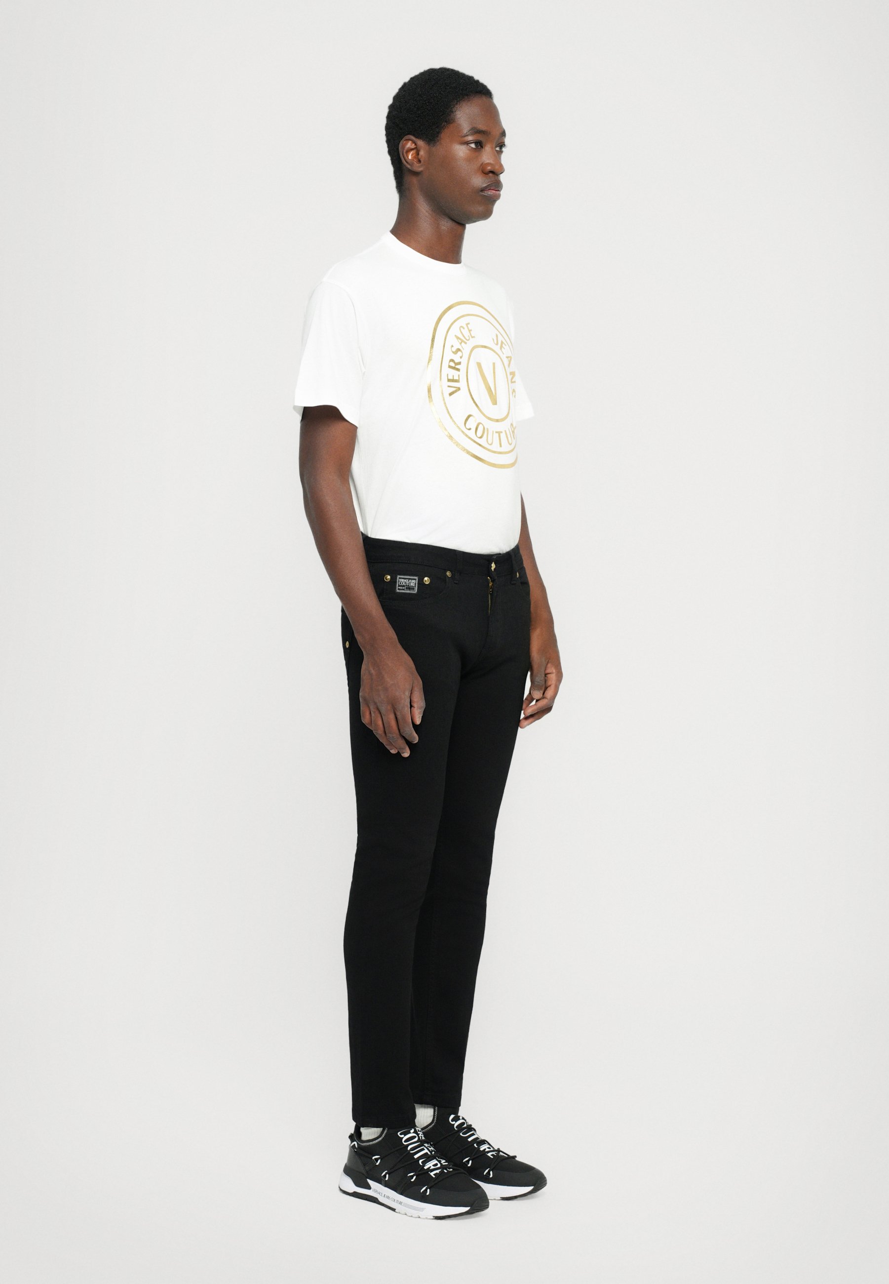Versace Jeans Couture NARROW DUNDEE - Jeans Skinny Fit - black