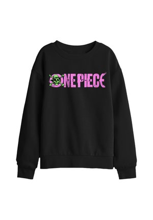 NETFLIX, ONE PIECE LUFFY JOLLY ROGER BRIGHT LOGO UNISEX - Sweatshirt - black