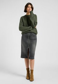 Lee LONG SLEEVE - Neule - olive gray