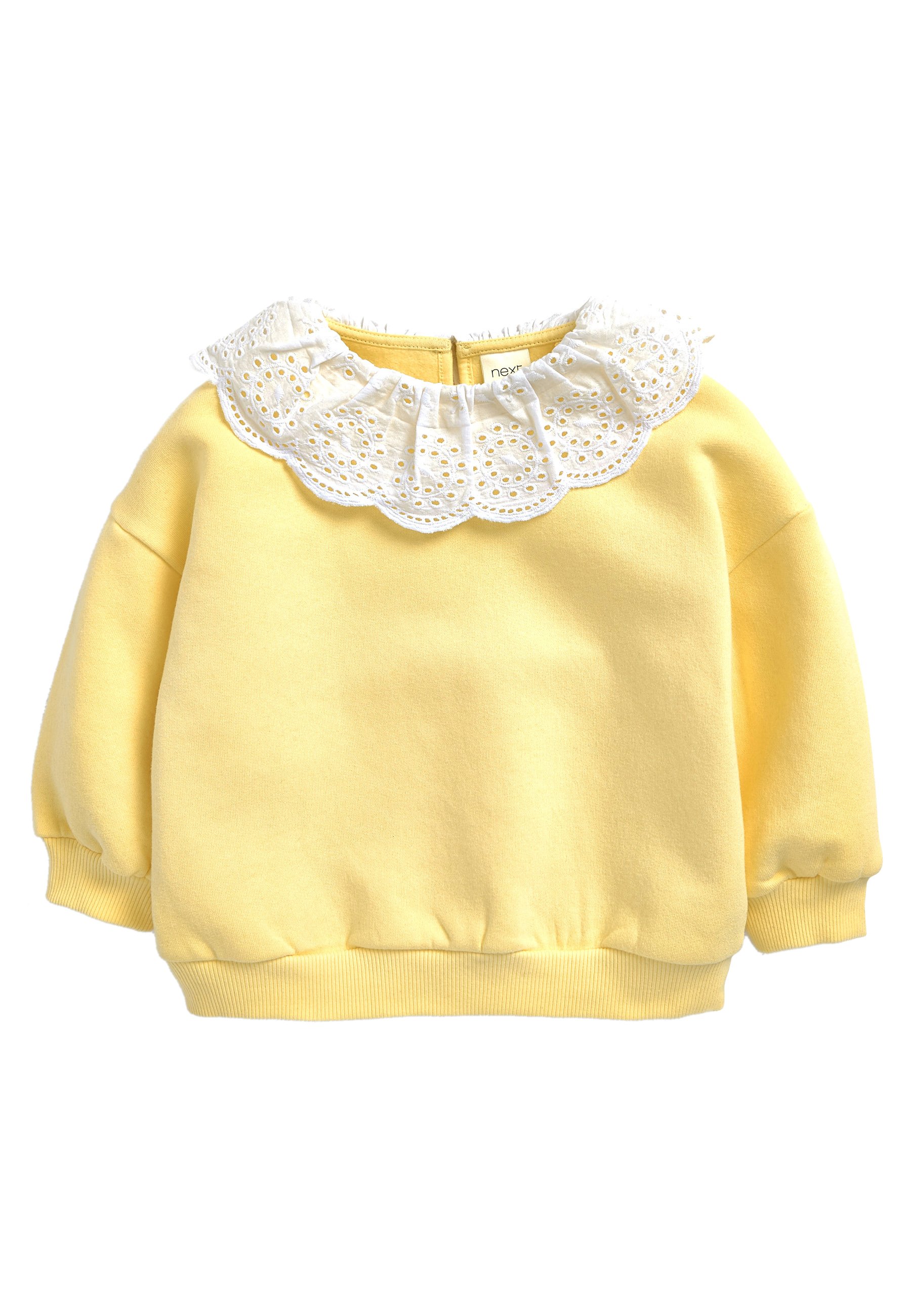 next yellow sweatshirt