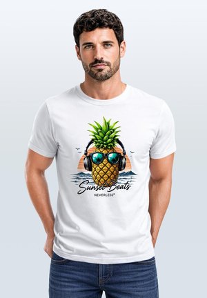 Neverless, Print T-shirt - weiß