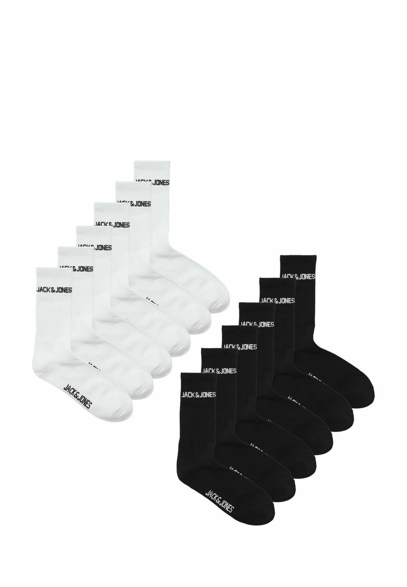 Jack & Jones 12 PAAR - Socks - schwarz weiß