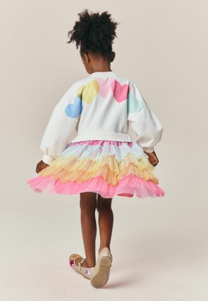 Little Bird, HEART SWEAT & TULLE TUTU DRESS - Denné šaty - rainbow