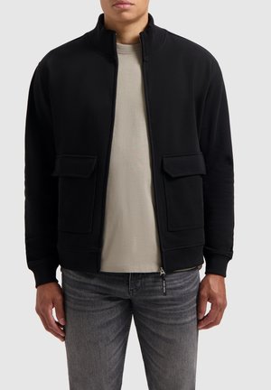 LOOSE FIT - Sweater met rits - black