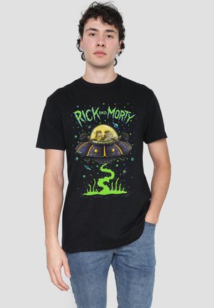 Warner Brothers, RICK AND MORTY UFO - Print T-shirt - black