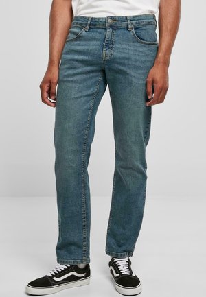 Jeans Straight Leg - sand destroyed washed