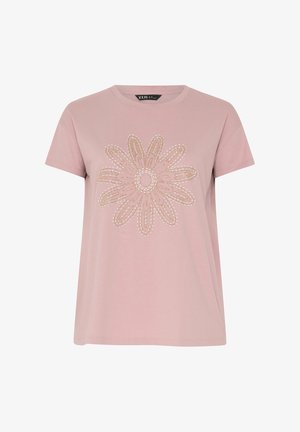 Yours Clothing, WOMEN'S T-SHIRTS - T-shirt imprimé - pink