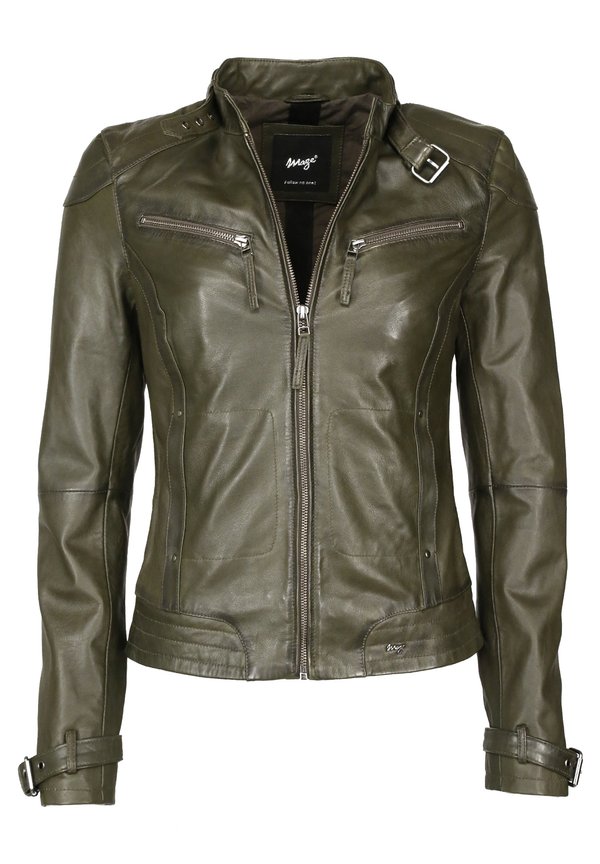 RYANA - Lederjacke - forest night