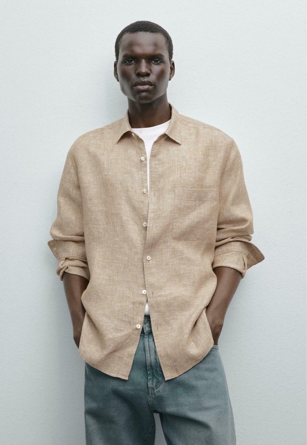 REGULAR FIT - Shirt - beige