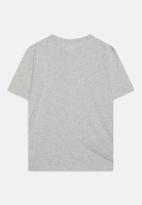 T-shirt grigio a maniche corte realizzato in morbido cotone, con un semplice scollo rotondo e una vestibilità comoda, privo di stampe o dettagli aggiuntivi.