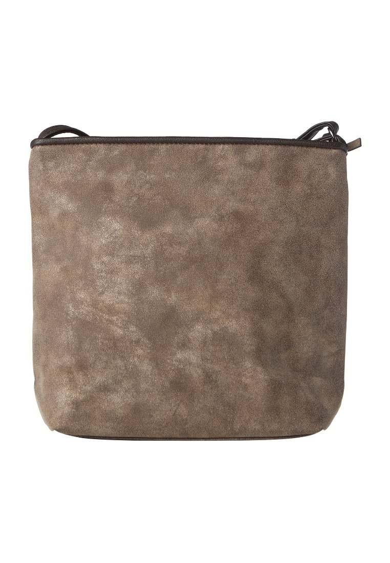 TOM TAILOR Borsa A Tracolla Nila Donna - Grigia, Media, Con Ciondolo In Pelliccia Sintetica