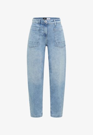 Cecil, BARREL LEG JEANS MIT AUFGESETZTEN TASCHEN - Wide Leg - light blue used wash