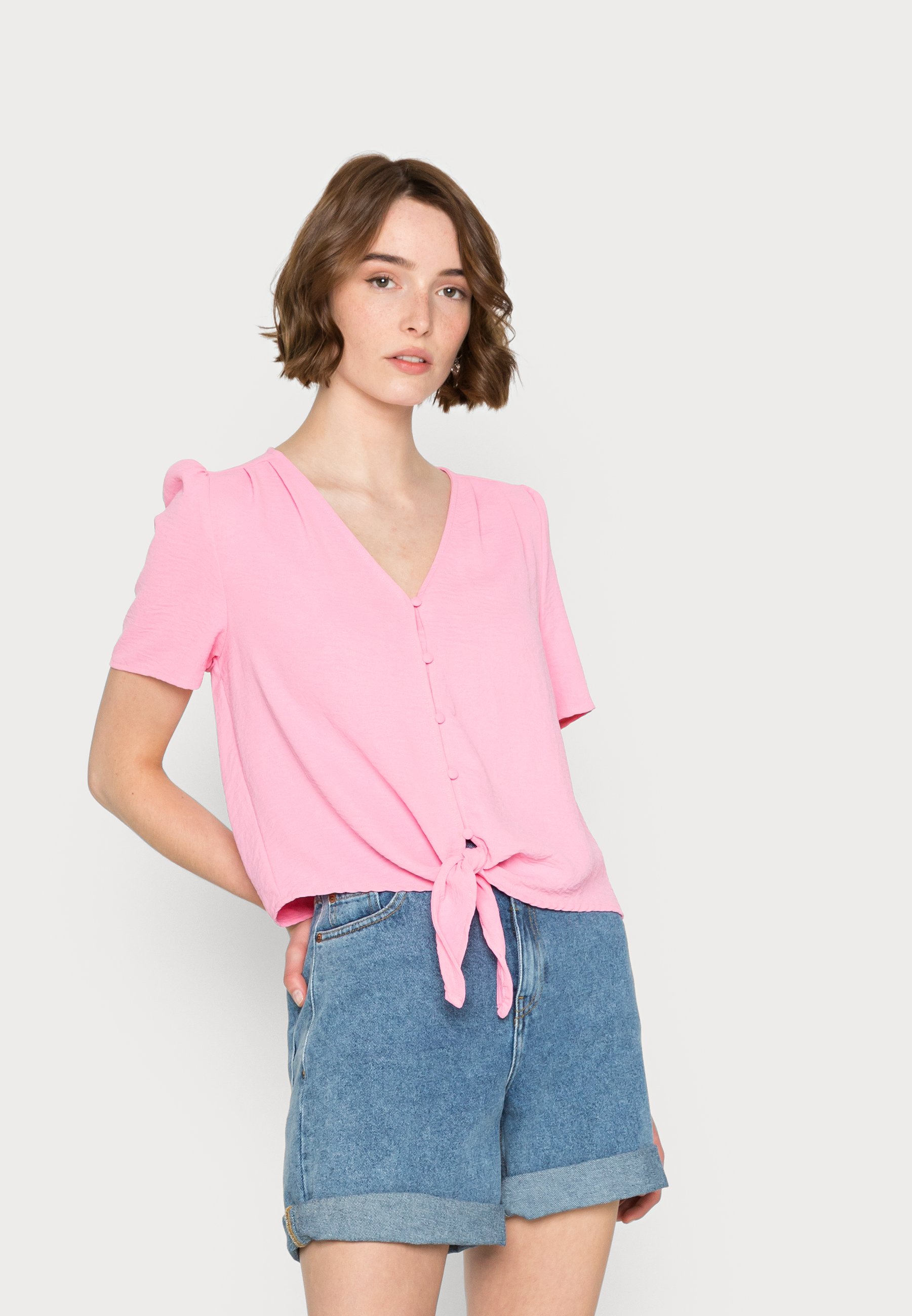 ONLY Damen Bluse Mit Muster – Viskose Top, Lässiger Style