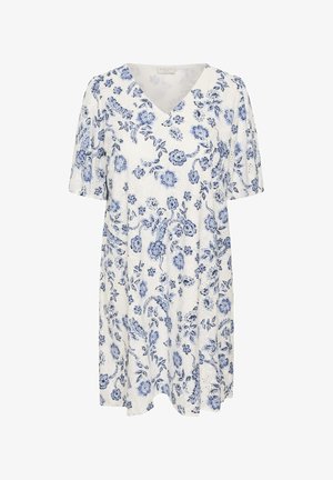 Kaffe Curve, KCLULA DRESS - Vestito casual - chalk midnight flower