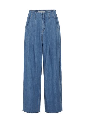 InWear, HIROIW PANT - Wide Leg - washed medium blue denim