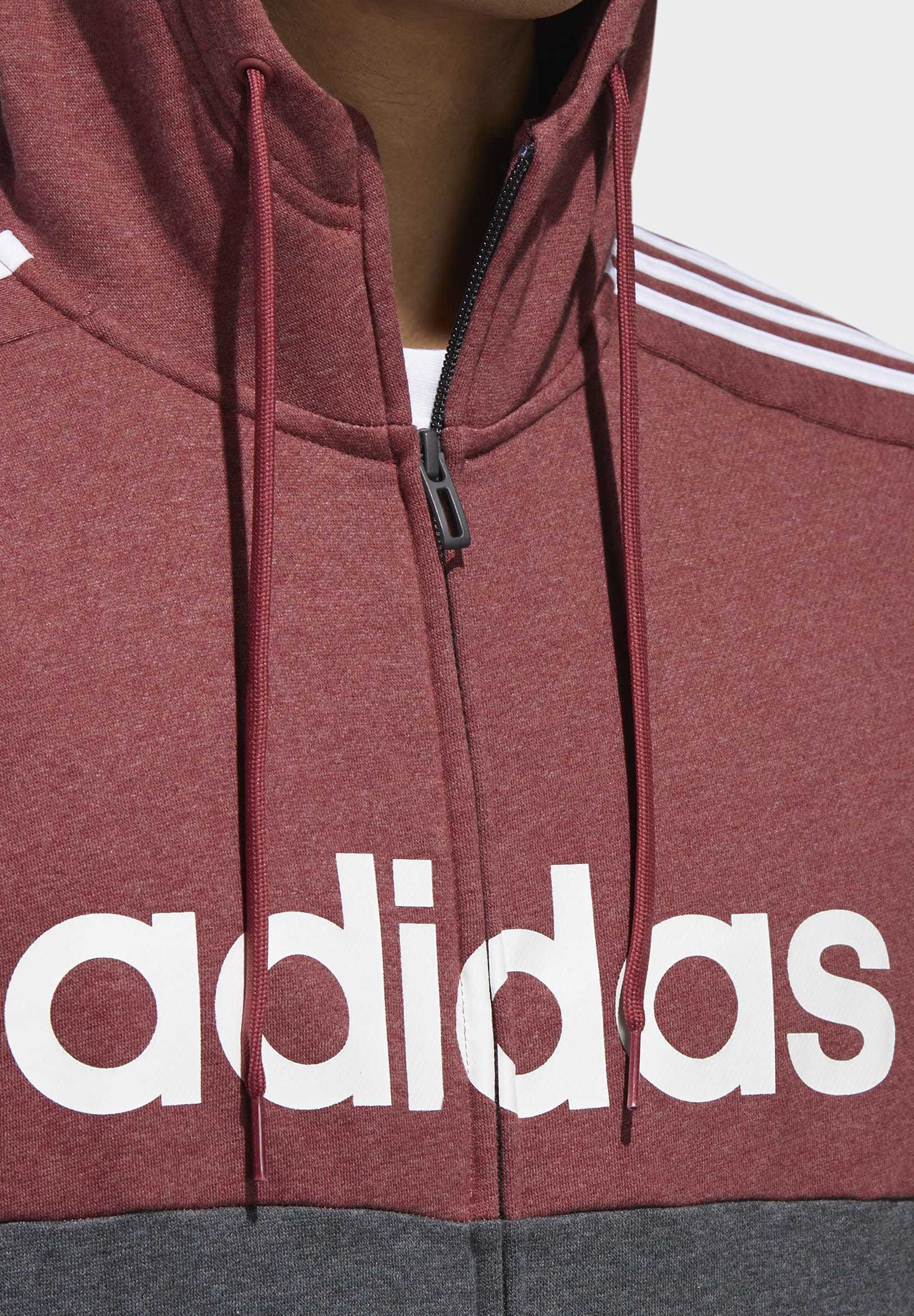 adidas Performance ESSENTIALS COLORBLOCK HOODED TRACK TOP adidas Performance Sweatjacke »Colorblock Kapuzenjacke