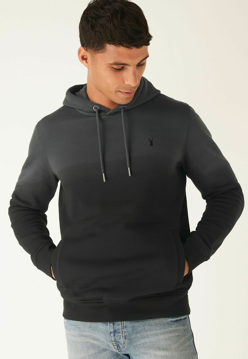 Next DIP DYE OVERHEAD - Kapuutsiga pusa - black grey dip dye