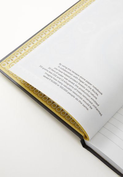 Versace NOTEBOOK CRETE DE FLEUR - Σημειωματάριο - gold-coloured/white/black