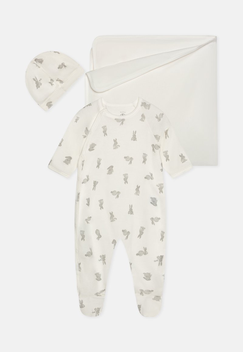 Petit Bateau BABY LOT CADEAU PIECES UNISEX SET - Odijelo za spavanje - marshmallow/gris
