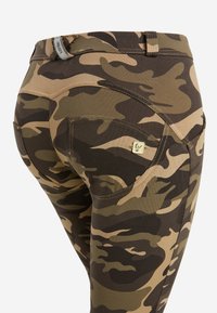 Freddy PUSH UP WR.UP 7/8 CAMOUFLAGE - Leggings - marrone mimetico