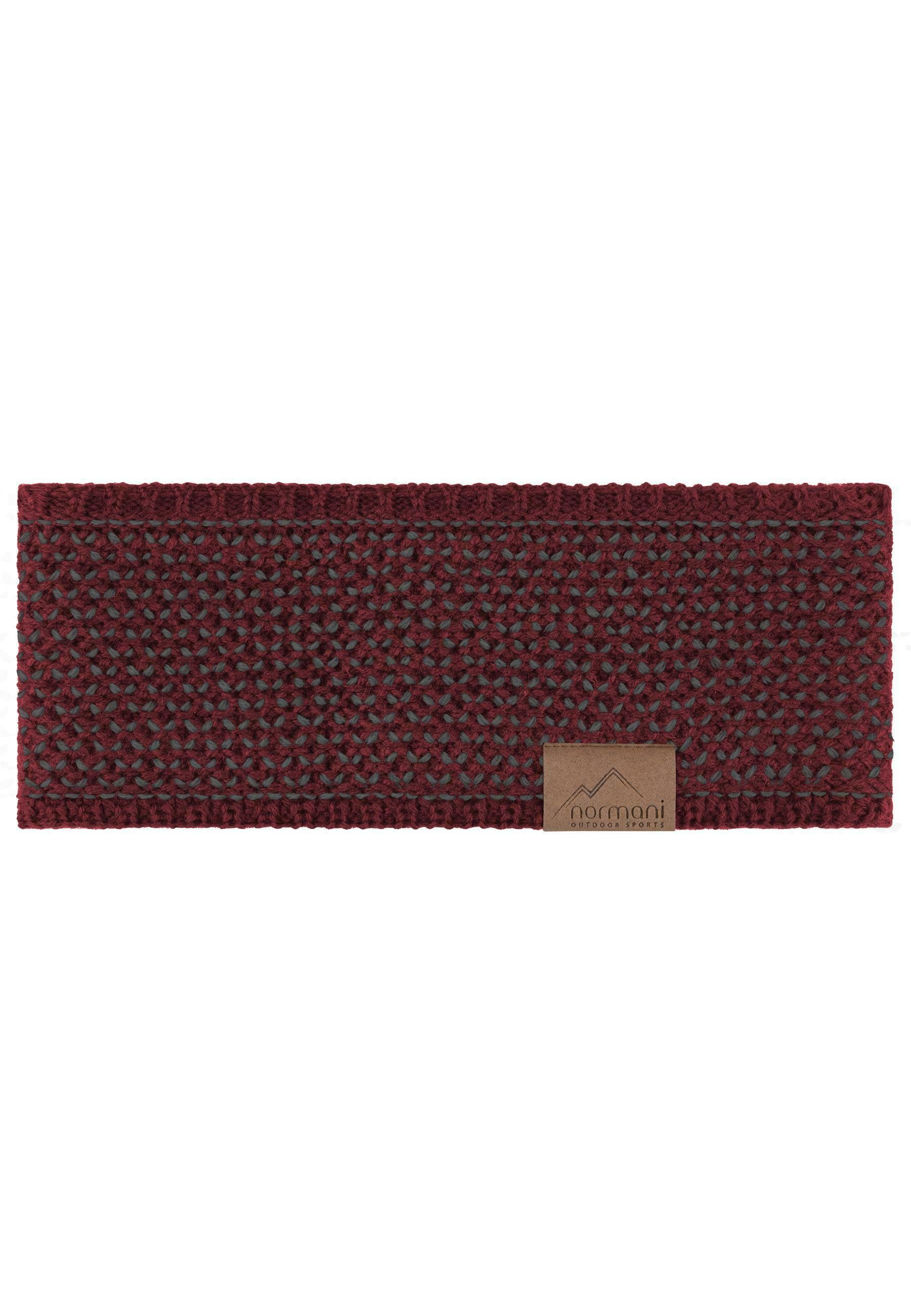 3 Stück Stirnbänder Damen Winter – Gestrickt, Warm & Elastisch (Schwarz, Grau, Rot)