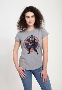Henry Tiger BLACK WIDOW MOVIE TASKMASTER CIRCLE - T-shirt con stampa - melange grey