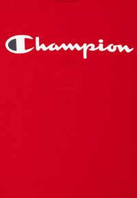 Champion ICONS CREWNECK CONTRAST LOGO UNISEX - Tričko s potlačou - red