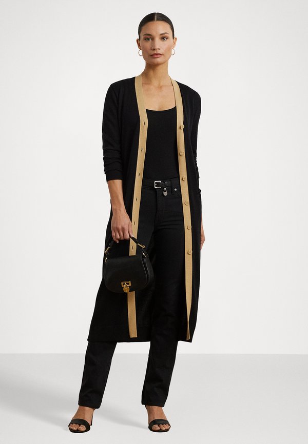 Two Tone Cotton Blend Cardigan - Cardigan2