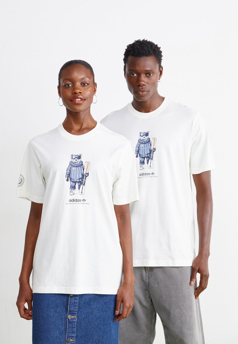 adidas Originals - SKI BEAR TEE UNISEX - Marškinėliai su spaudiniu - off white, Padidinti