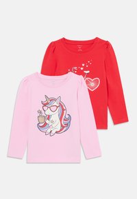 Name it - NMFKALESJA 2 PACK - Ilgarankovis viršutinės dalies drabužis - pirouette/tomato Miniatiūros vaizdas 1