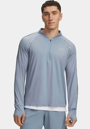 Under Armour, LAUFSHIRT VELOCITI HALF ZIP - Longsleeve - blue