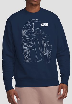 Star Wars, STAR WARS R2D2 OUTLINE - Sweatshirt - dark blue