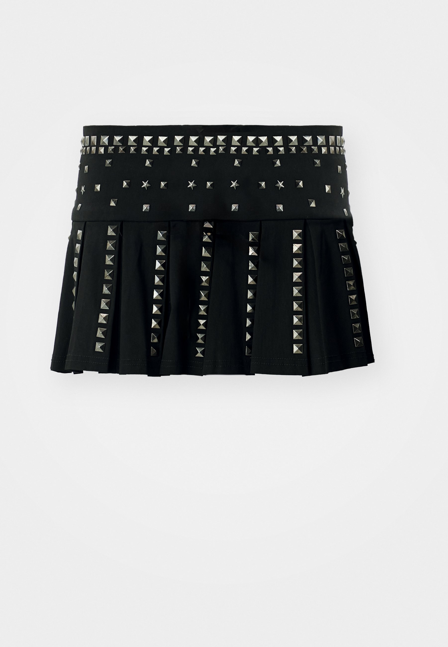 Jaded London MICRO STUDDED SKIRT - Mini skirt - black - Zalando