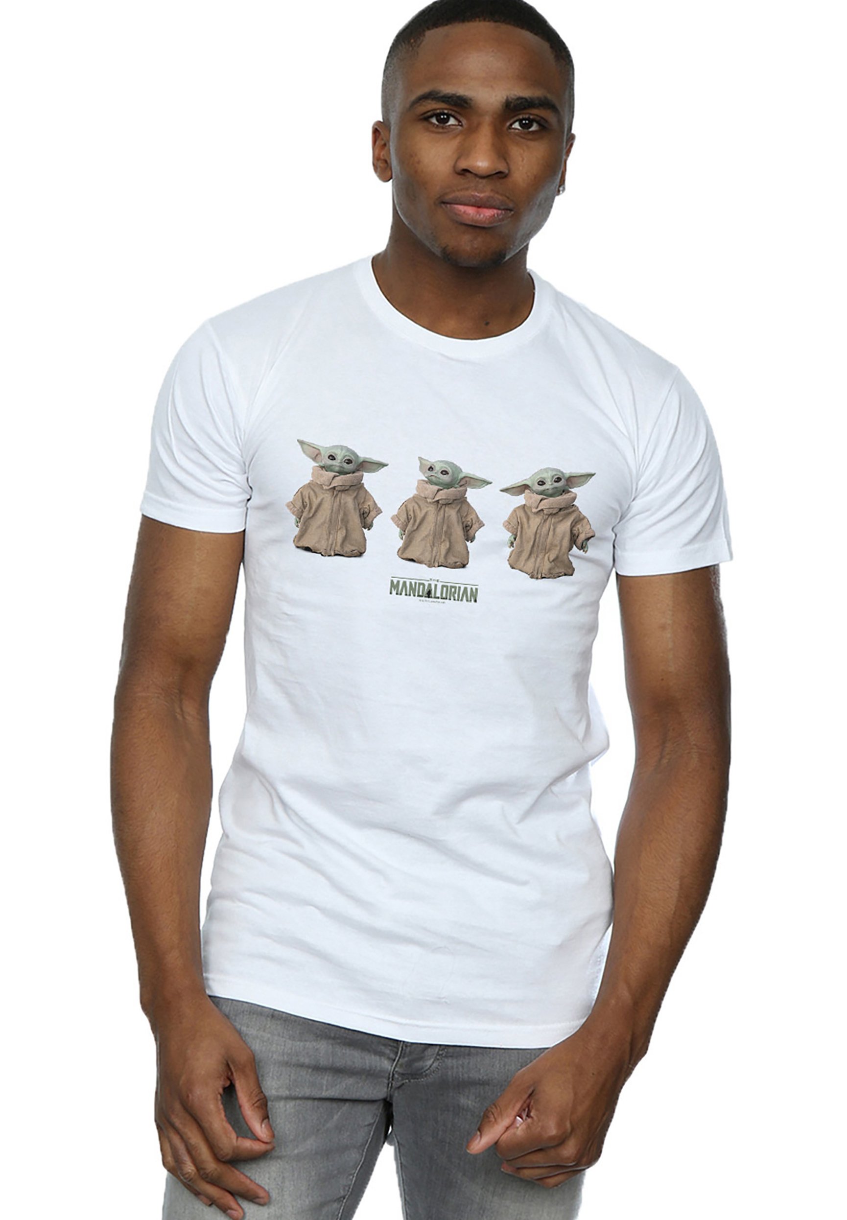 T-shirt Homme Star Wars The Mandalorian – Baby Yoda, Couleur Grise, Taille L