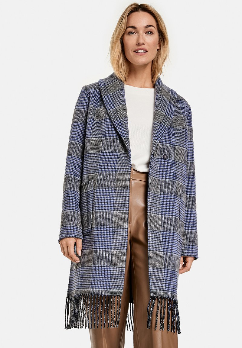 Damen Parkas | Gerry Weber MIT FRANSENKANTE Kurzmantel navy/cream/sand druck/mehrfarbig - QD34360 Damen Parkas | Gerry Weber MIT FRANSENKANTE Kurzmantel navy/cream/sand druck/mehrfarbig - QD34360