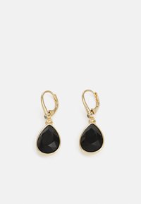 DKNY - TEARDROP - Oorbellen - gold-coloured/black Miniatuurafbeelding 1