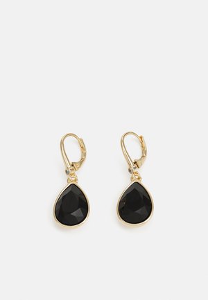 DKNY TEARDROP - Oorbellen - gold-coloured/black