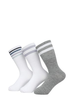 PACK 3 PAIA DI CON BANDE - Calze - var blu denim