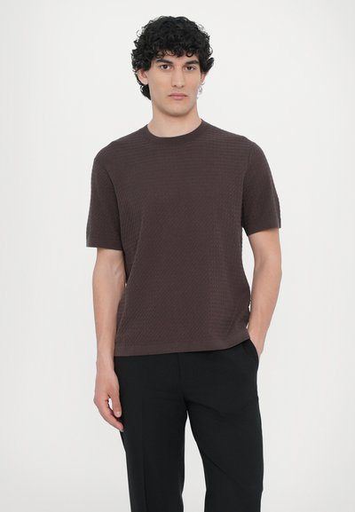 Theory DAMIAN TACTILE - Maglione - dark mocha