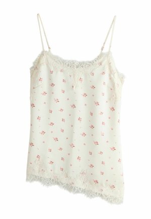 Next, Top - ecru ditsy floral print
