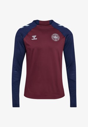 Hummel, HUMMEL DBU 26 PRO TR CREW SWEAT UNISEX - Club wear - windsor wine peacoat