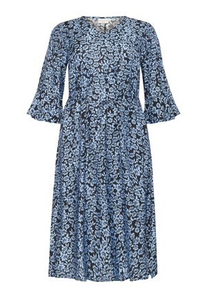 Kaffe Curve AMINA - Dnevna obleka - black windsurfer flower print