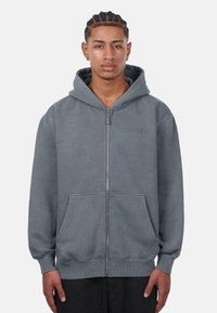 Dropsize Cipzáras pulóver - washed grey