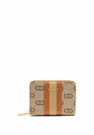 JACQUARD ZIP-AROUND - Wallet - beige