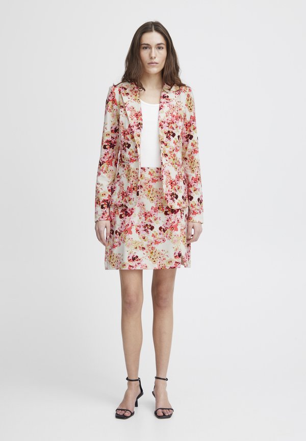 IHKATE - A-line skirt - calypso coral flower aop2